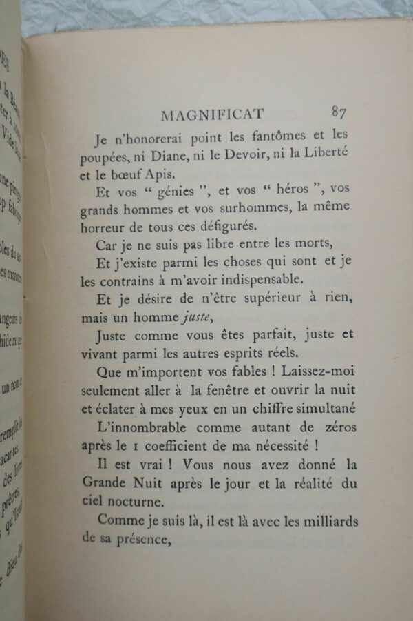 CLAUDEL CINQ GRANDES ODES  SUIVIES D'UN PROCESSIONNAL POUR SALUER LE SIECLE 1919 – Image 5