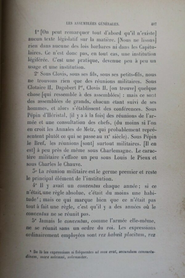 COULANGES  HISTOIRE DES INSTITUTIONS POLITIQUES DE L'ancienne France – Image 5