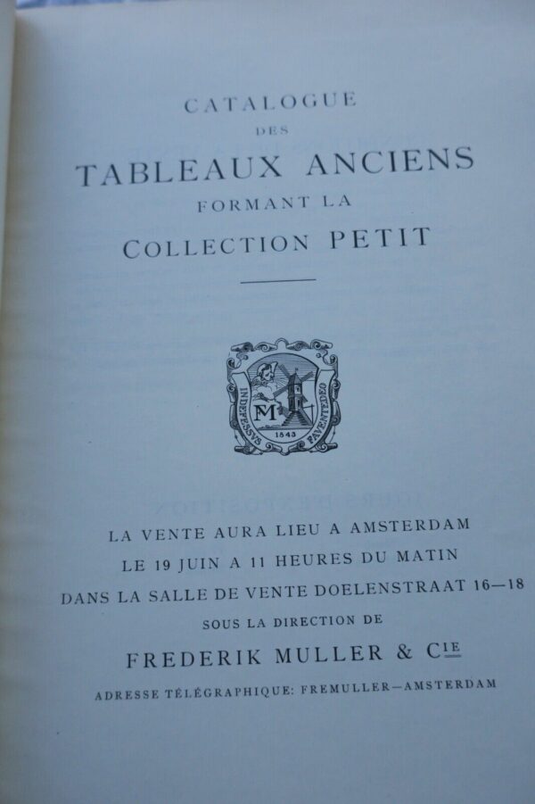 Catalogue des Tableaux Anciens Formant la Collection Petit 1913 – Image 8