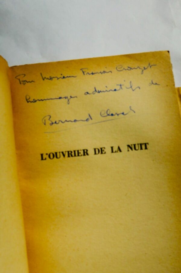 Clavel, Bernard L'Ouvrier de la nuit + dédicace – Image 4