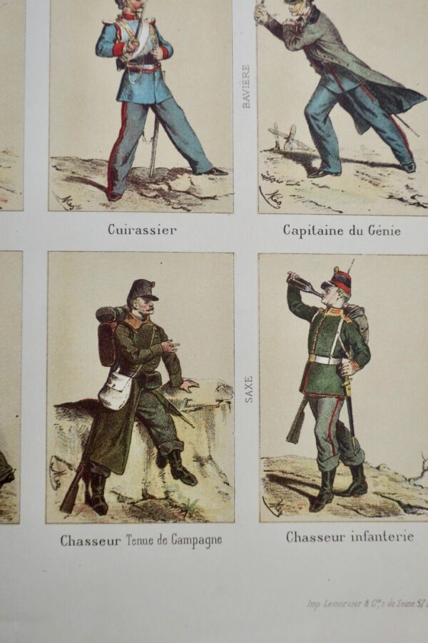 Costumes des armées allemandes 56 x 70 cm – Image 5