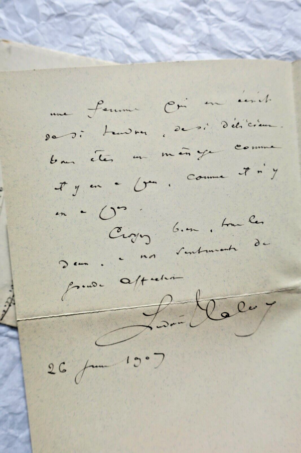 DANIEL HALEVY belle lettre autographe manuscrite – Image 3