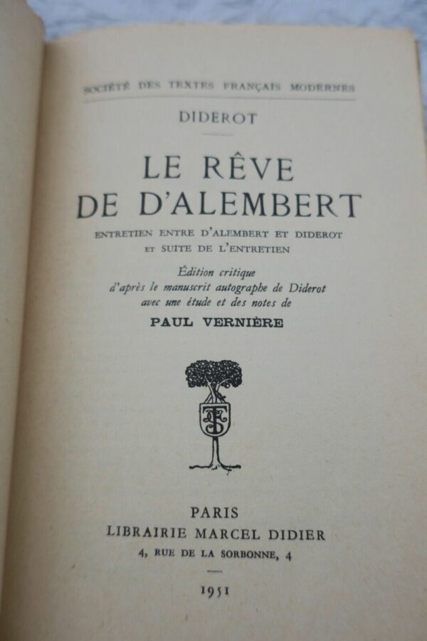 DIDEROT  rêve de d'Alembert. Entretiens entre d'Alembert – Image 10