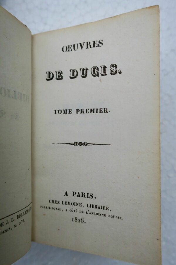 DUCIS Oeuvres de J. F. Ducis 1826 mini  Bibliothèque en Miniature – Image 10