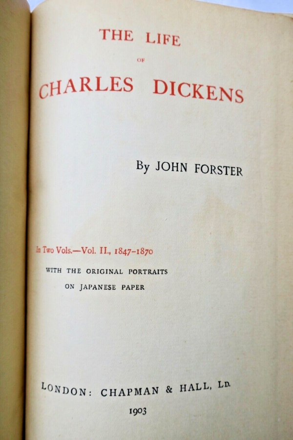 Dickens THE LIFE OF CHARLES DICKENS 1903 – Image 8