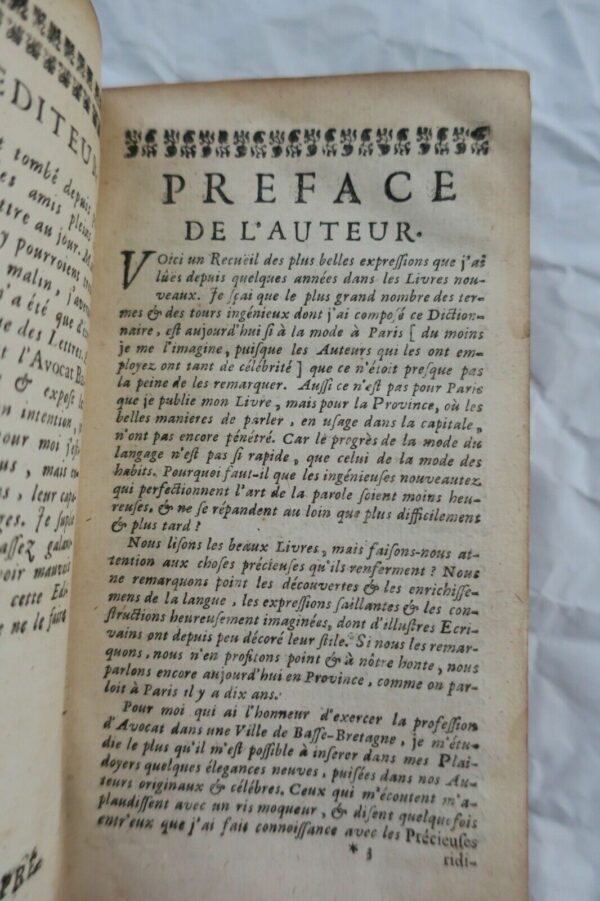 Dictionnaire Néologique à l'usage des beaux esprits du siècle 1731 – Image 7