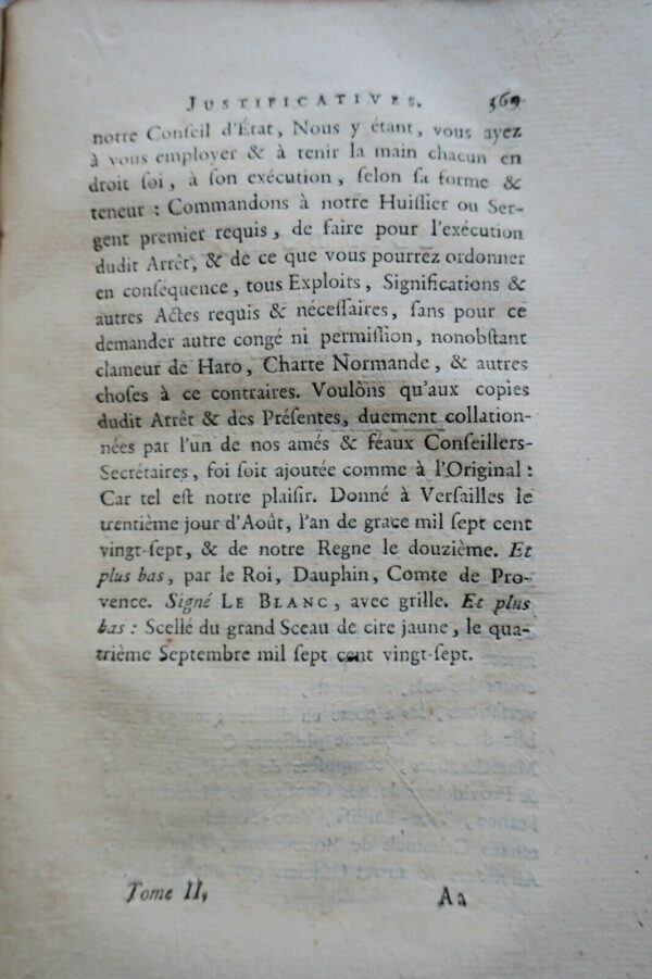 Droit Recueil concernant le tribunal de nos seigneurs les maréchaux 1784 – Image 3