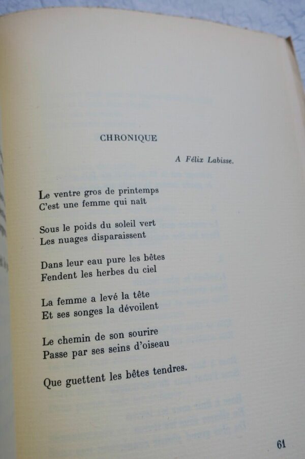 ELUARD, Paul LE LIT LA TABLE. 1944 – Image 3