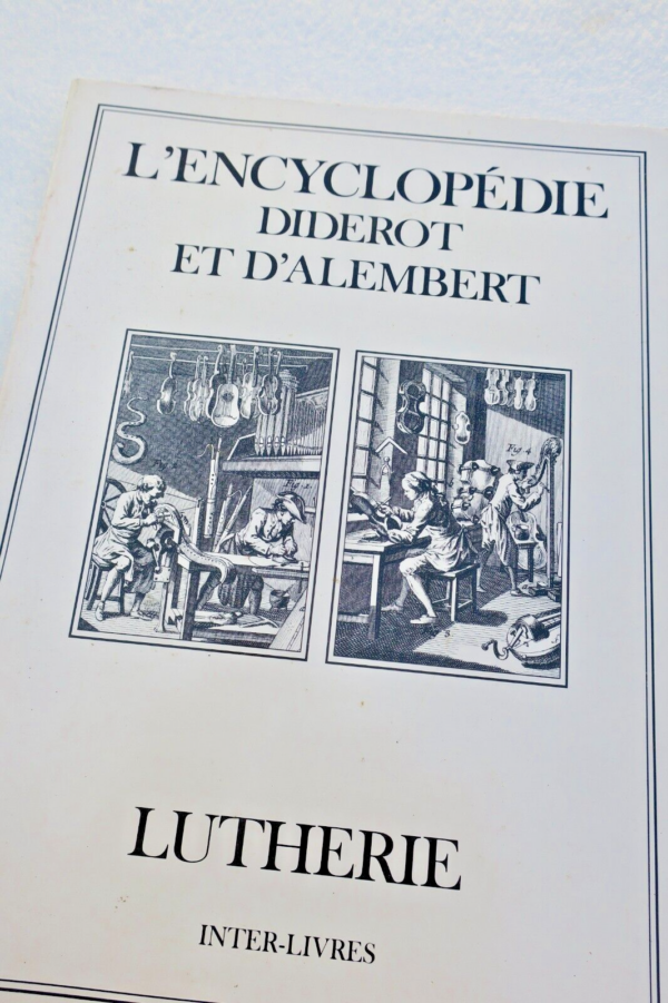 ENCYCLOPEDIE DIDEROT & D'ALEMBERT  Lutherie – Image 3