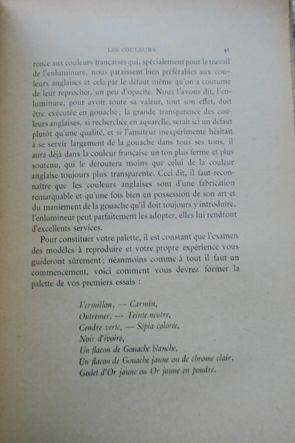 Enluminure Traité Pratique de l'enluminure des livres d'Heures, Canons d'Autels. – Image 4