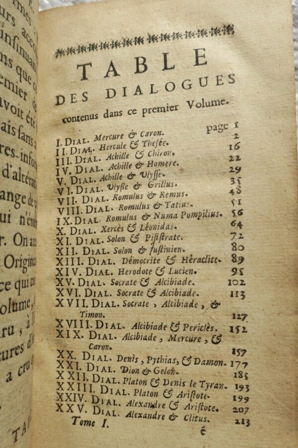 FENELON  DIALOGUES DES MORTS ANCIENS ET MODERNES 1721 – Image 5