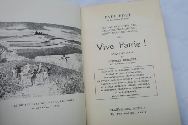 FORT Paul Ballades françaises. Vive Patrie ! dédicacé – Image 8