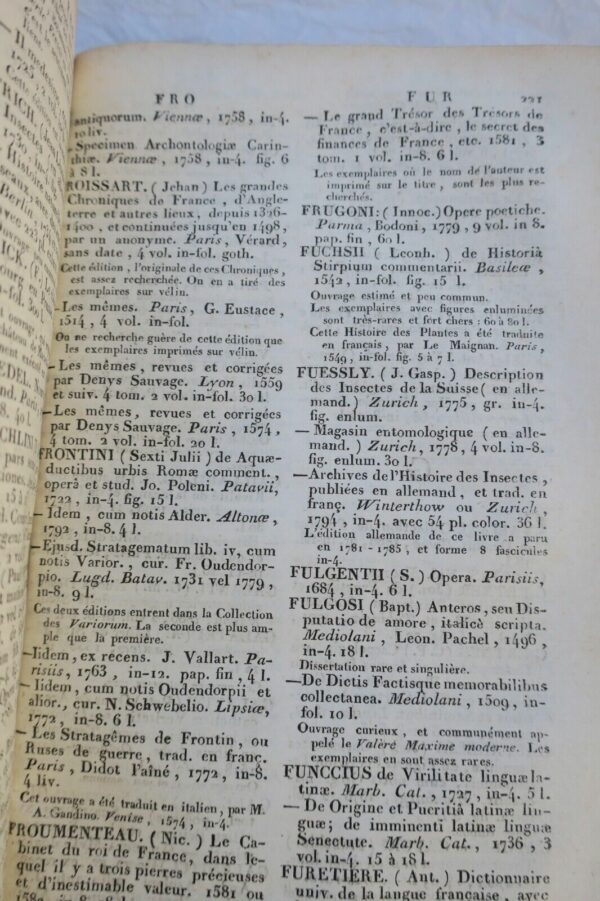 FOURNIER Nouveau Dictionnaire Portatif de Bibliographie 1809 – Image 6