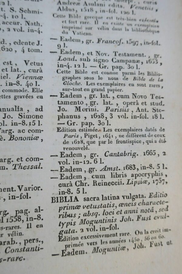 FOURNIER Nouveau Dictionnaire Portatif de Bibliographie 1809 – Image 7