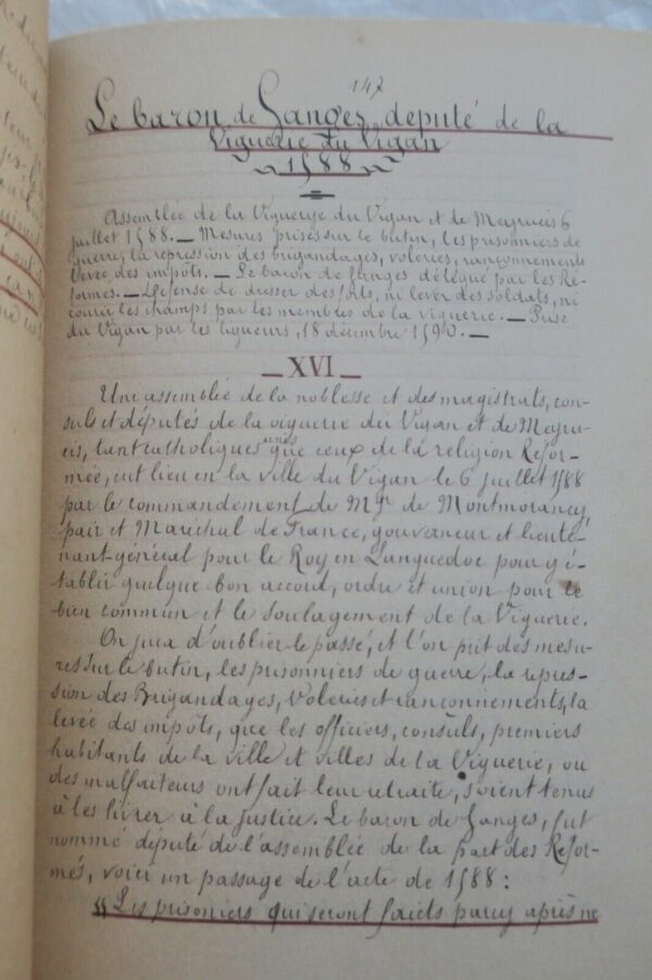 GANGES Hérault Aganticum Essai Historique Préfacé, écrit et orné de gravures... – Image 8