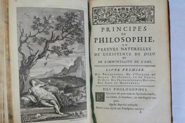 GENEST Principes de philosophie ou preuves naturelles de existence de dieu  1716 – Image 5