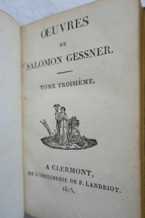 Gessner (1730-1788) OEUVRES DE SALOMON GESSNER  mini – Image 7