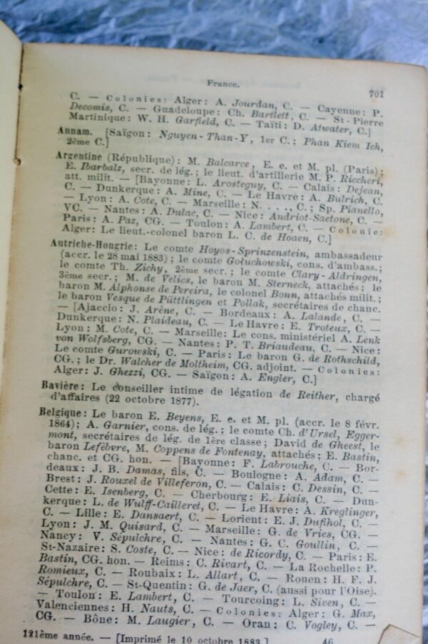 Gotha Annuaire généalogique, Diplomatique et statistique 1884 – Image 9