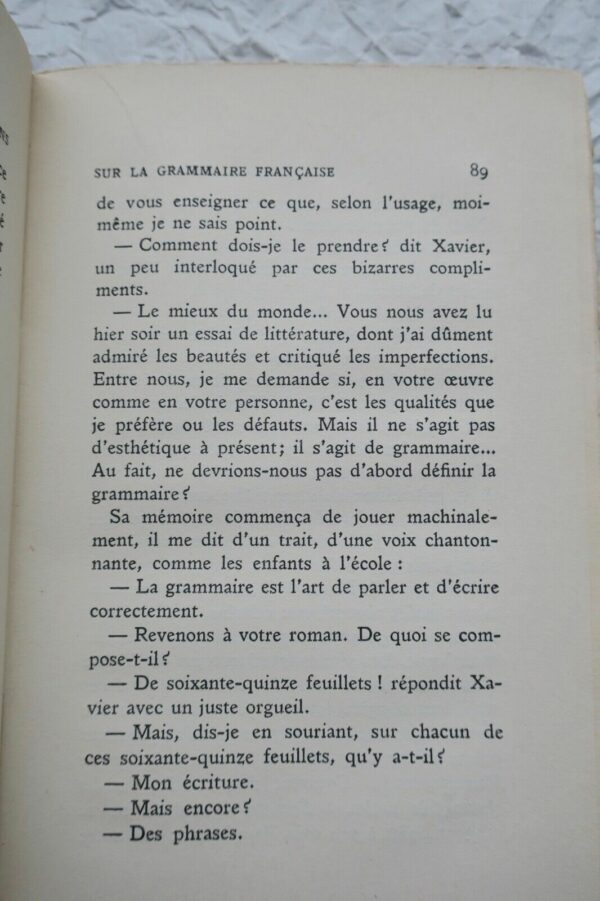 HERMANT ABEL XAVIER - OU LES ENTRETIENS SUR LES GRAMMAIRE+ lettre – Image 4