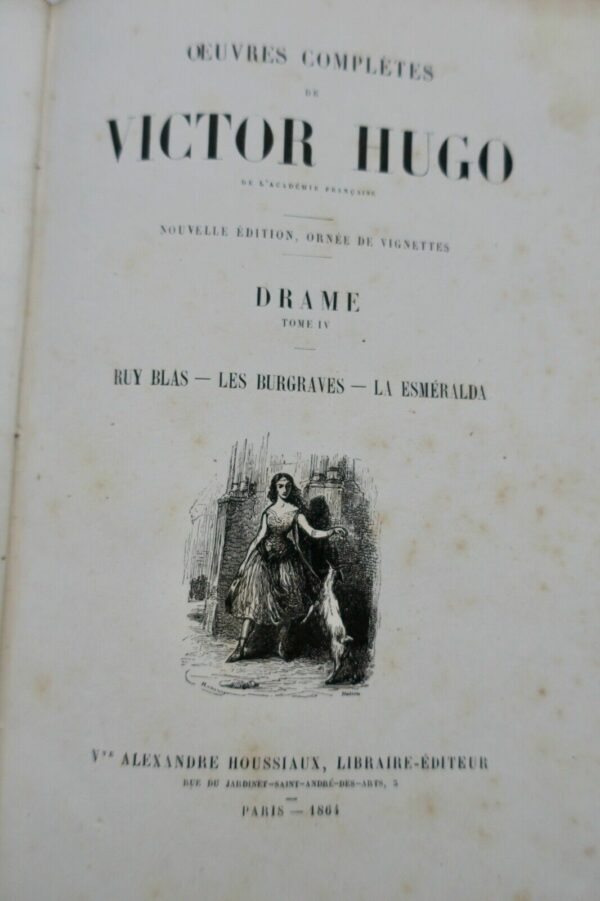 HUGO  Drame. Cromwell. Hernani. Marion Delorme. Le Roi s'amuse. Lucrèce Borgia.. – Image 16