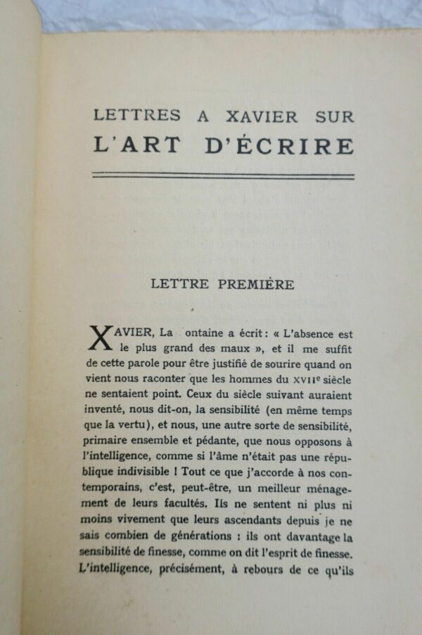 Hermant Abel Lettres à Xavier sur l'art d'écrire + dédicace – Image 7