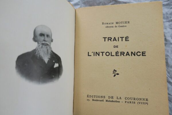 Intolérance MOTIER ROMAIN TRAITE DE L'INTOLERANCE – Image 7