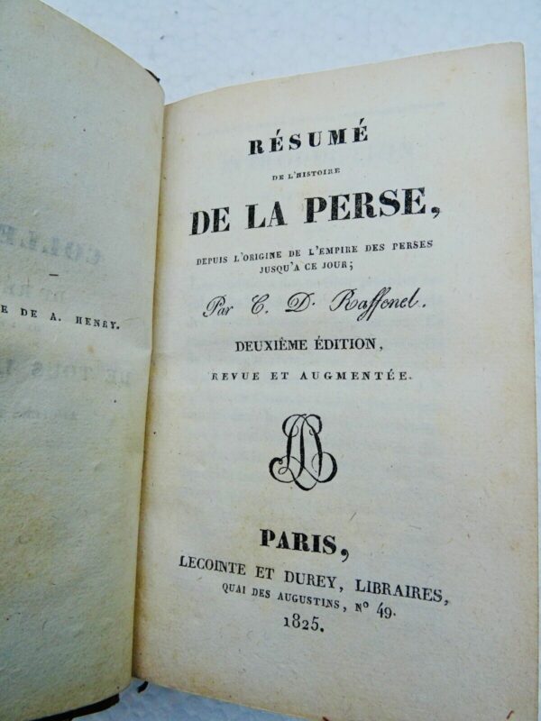 Iran Résumé de l'histoire de Perse, depuis l'origine de l'empire des 1825 – Image 6