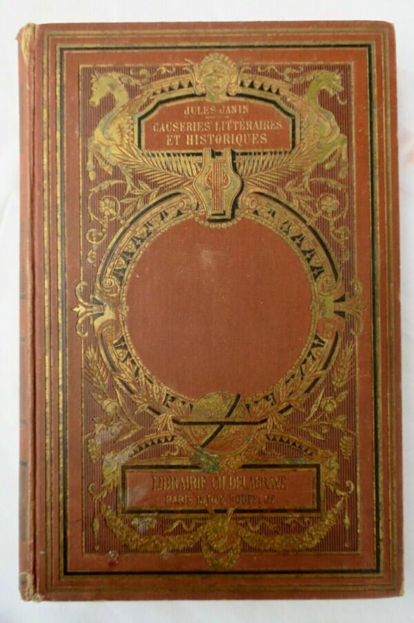 JANIN CAUSERIES LITTERAIRES ET HISTORIQUES 1884