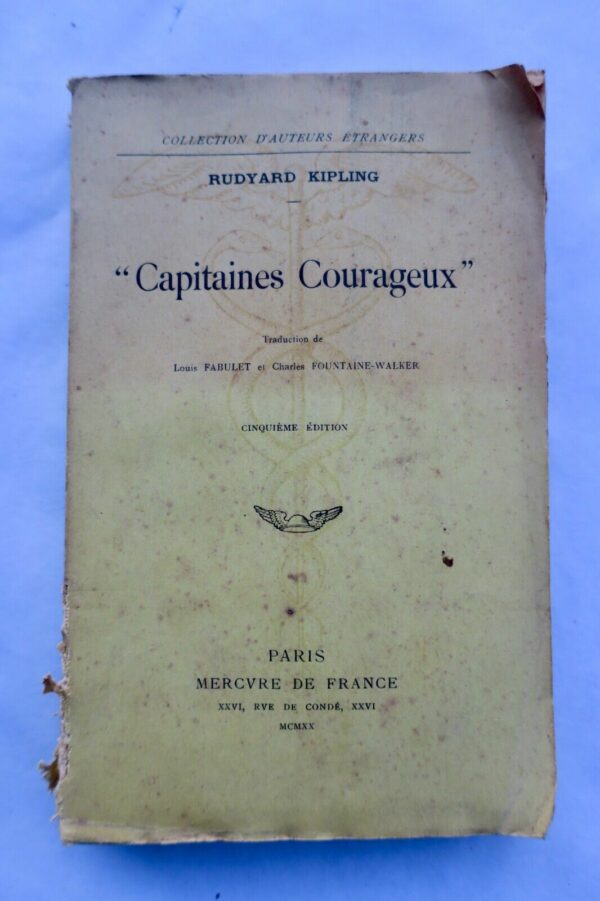 Kipling Rudyard Capitaines courageux 1920