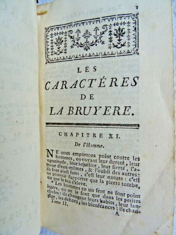 LA BRUYERE  LES CARACTÈRE 1754 – Image 7