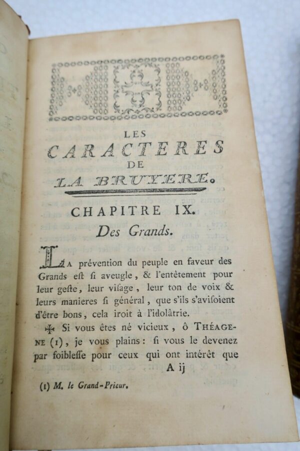 LA BRUYERE LES CARACTERES DE THEOPHRASTE ET DE LA BRUYERE 1769 – Image 7