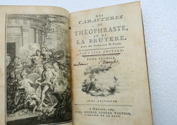 LA BRUYERE LES CARACTERES DE THEOPHRASTE ET DE LA BRUYERE 1769 – Image 8