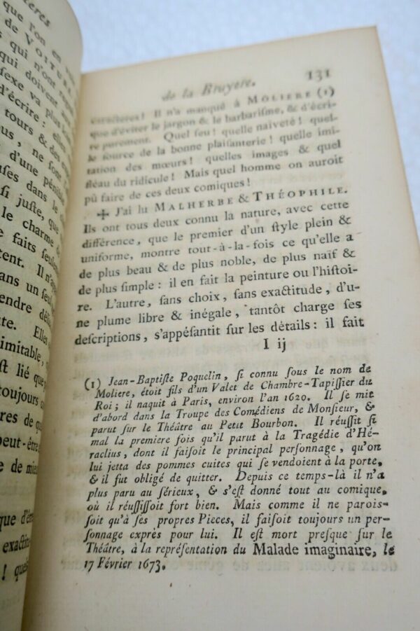 LA BRUYERE LES CARACTERES DE THEOPHRASTE ET DE LA BRUYERE 1769 – Image 9