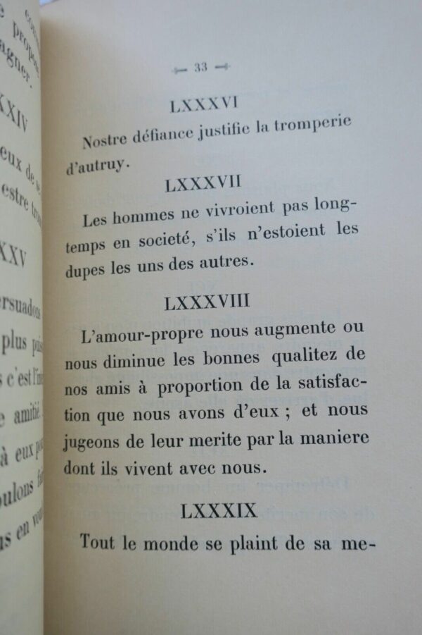 LA ROCHEFOUCAULD Reflexions ou sentences et maximes morales – Image 6