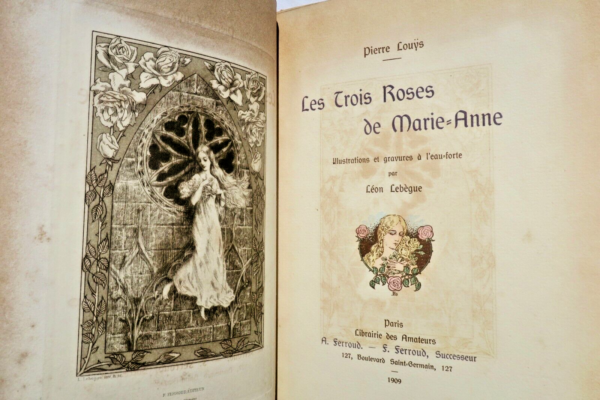 LOUYS Les trois roses de Marie-Anne ill-Lebègue – Image 3