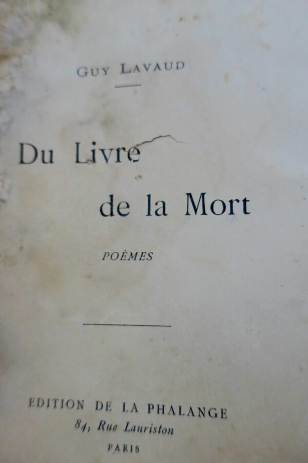 Lavaud, Guy Du Livre de La Mort – Image 4