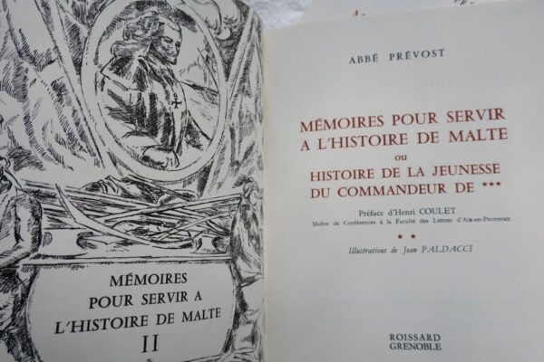 MALTE ABBE PREVOST MEMOIRES POUR SERVIR A L'HISTOIRE DE MALTE OU HISTOIRE DE LA – Image 6