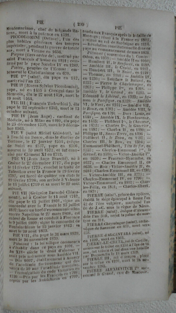 MANUEL DES DATES EN FORME DE DICTIONNAIRE OU REPERTOIRE 1839 – Image 3