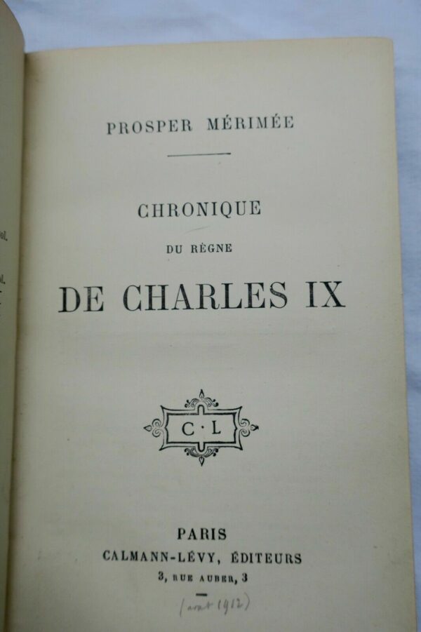 MERIMEE  CHRONIQUE DU REGNE DE CHARLES IX – Image 5