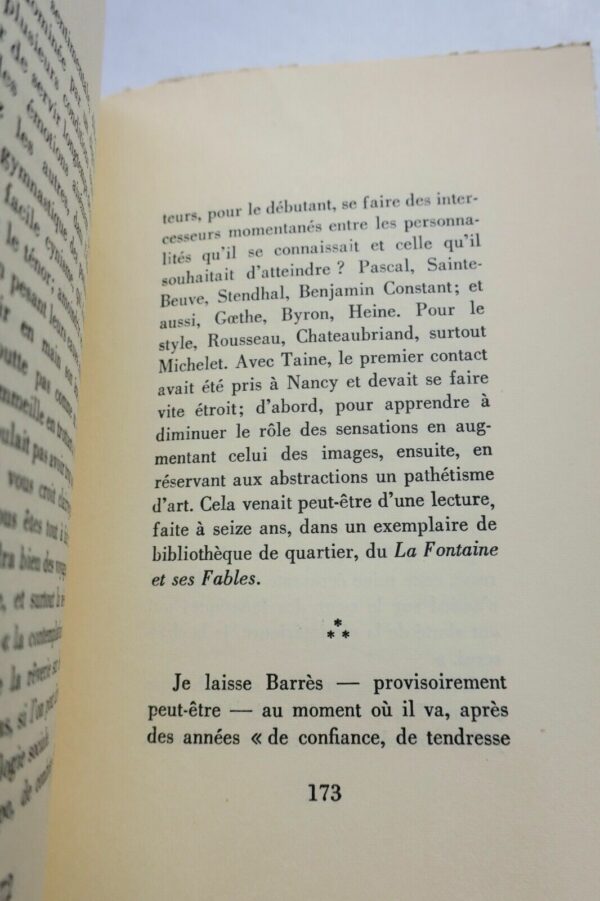 MONDOR (Henri).- Maurice Barrès avant le quartier latin + dédicace – Image 4