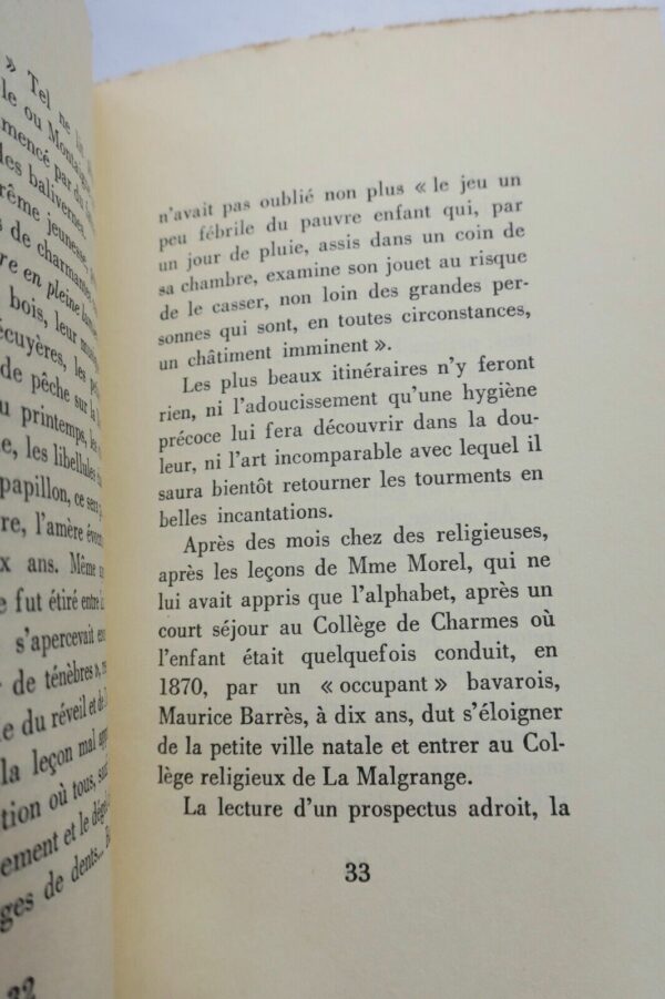 MONDOR (Henri).- Maurice Barrès avant le quartier latin + dédicace – Image 6