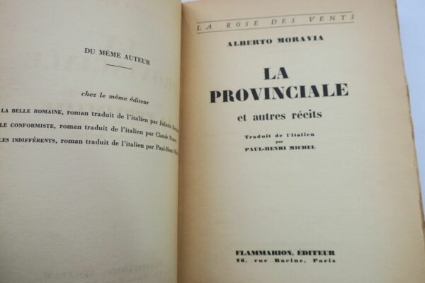 MORAVIA (Alberto). La Provinciale et autres récits S.P. – Image 10