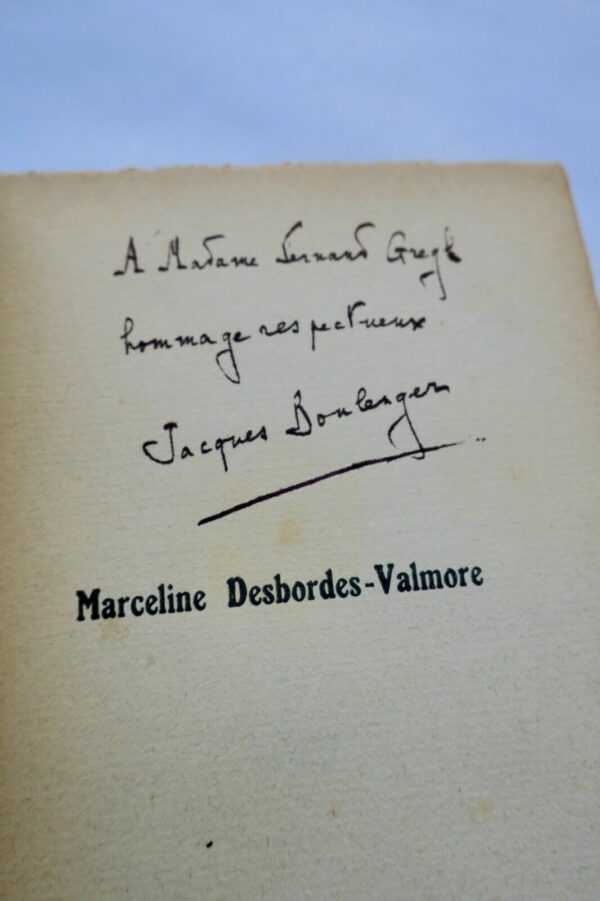 Marceline Desbordes-Valmore d'après ses papiers inédit + envoi – Image 8