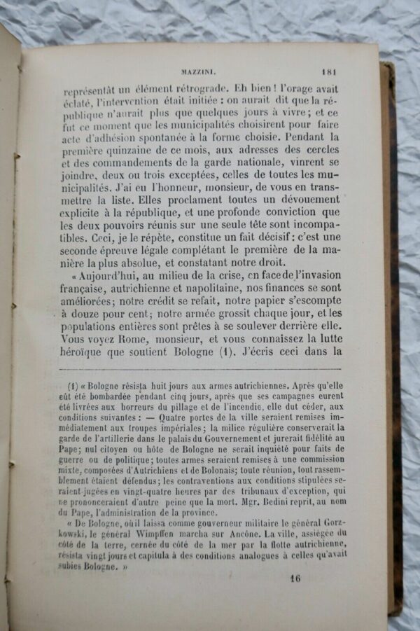 Mazzini - Histoire des conspirations mazziniennes 1869 – Image 3