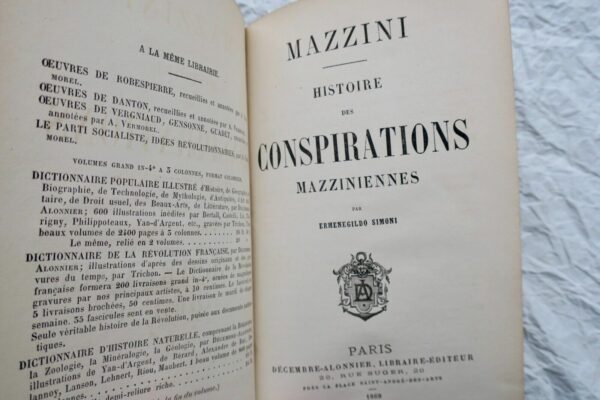 Mazzini - Histoire des conspirations mazziniennes 1869 – Image 8