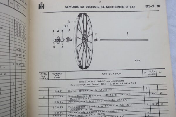 Mc Cormick faucheuse à vaches semoirs à traction animale  livret d'entretien... – Image 11