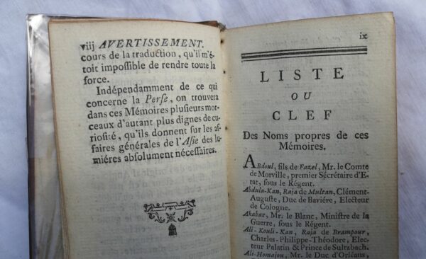 Mémoires secrets pour servir a l'histoire de Perse 1759 – Image 5