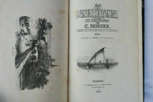 NODIER La Seine et ses bords. Vignettes par Marville et Foussereau 1836 – Image 3