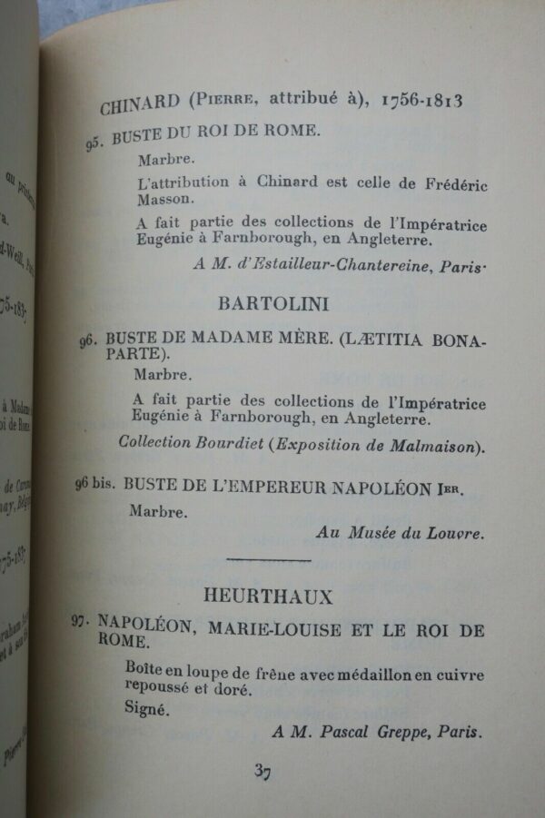 Napoléon Souvenirs du Roi de Rome Musées Nationaux, 1932. Musée de l'Orangerie – Image 4