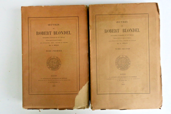 Normandie Oeuvres de Robert Blondel, historien Normand du 15e siècle